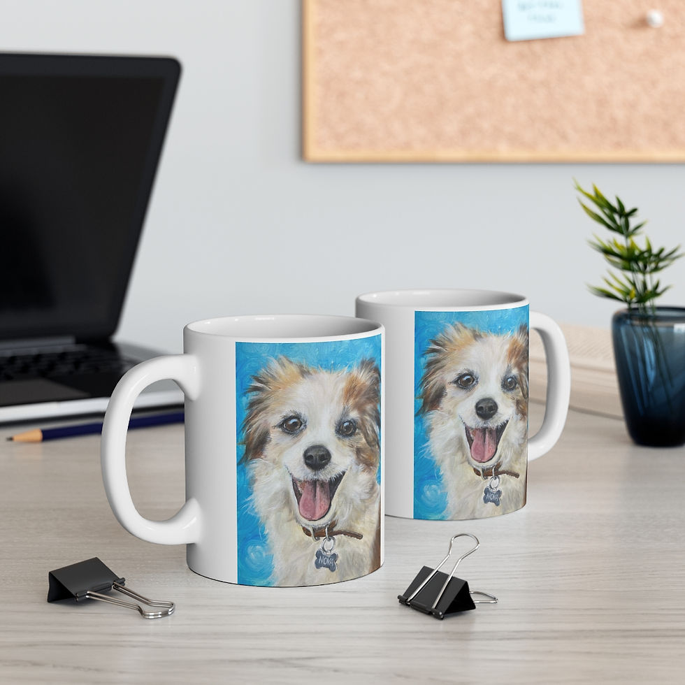 Thumbnail: Customized Pet Portrait Mug  - great gift idea