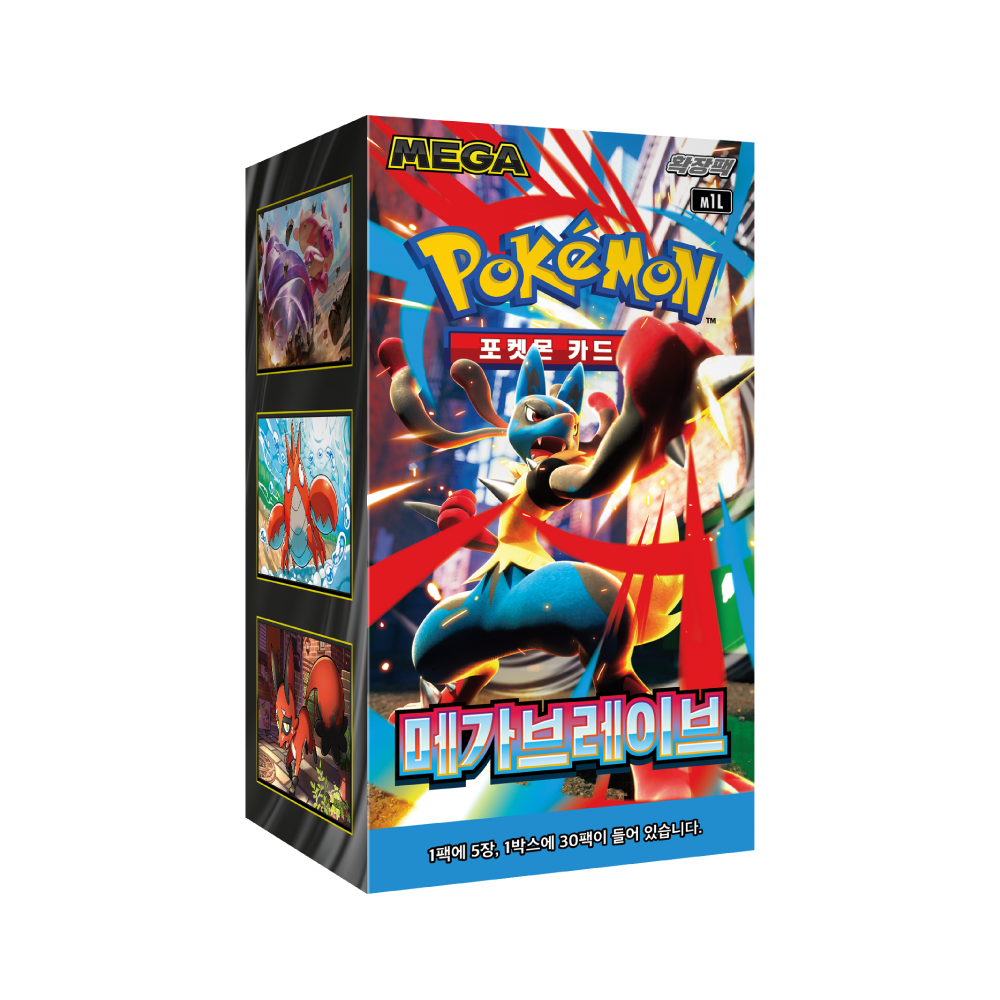 Pokémon Korean MEGA Brave [M1L] Sealed Booster Box (30 Packs)