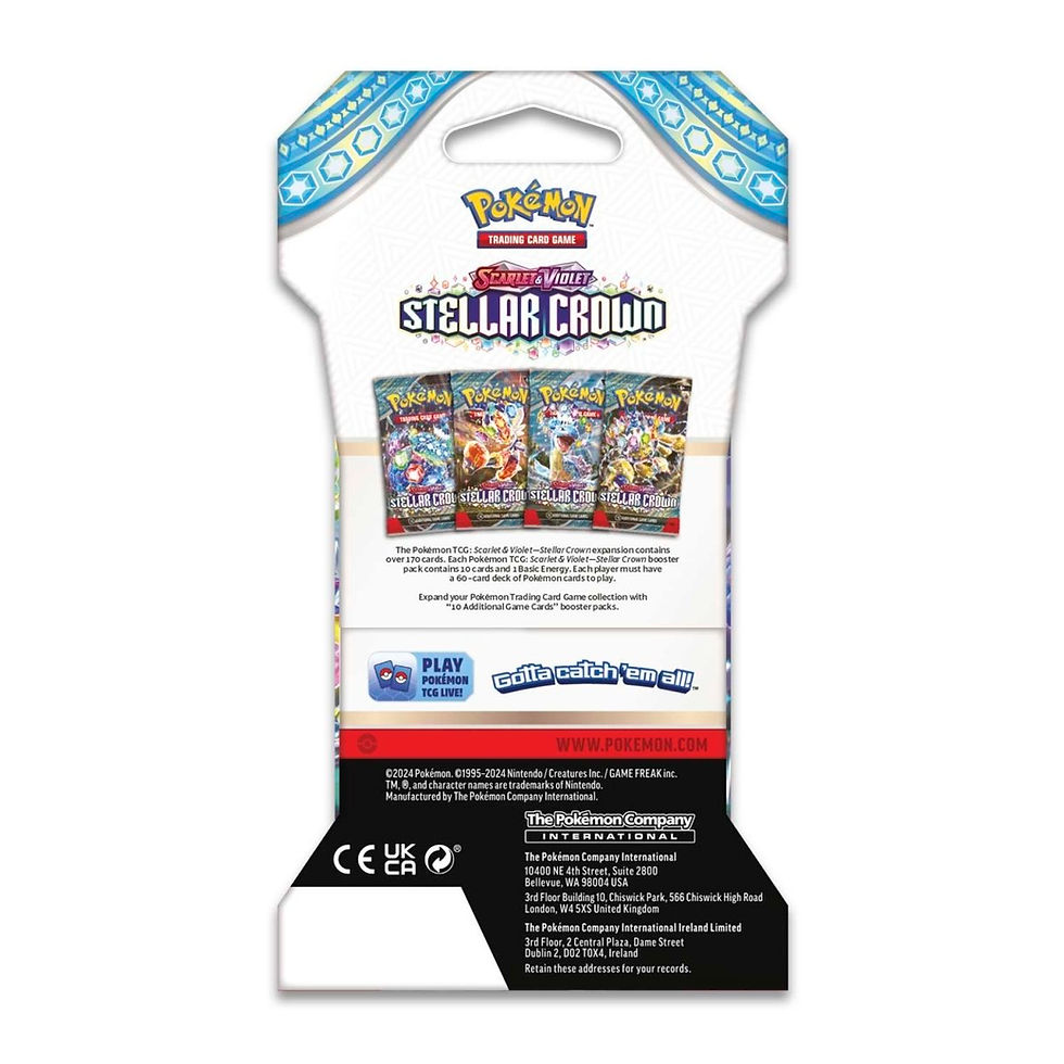 Thumbnail: Pokémon Stellar Crown: Sleeved Booster Packs (x4)