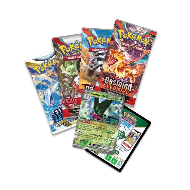 Thumbnail: Pokémon Paldea Partners Tin - Meowscarada / Skeledirge / Quaquaval ex