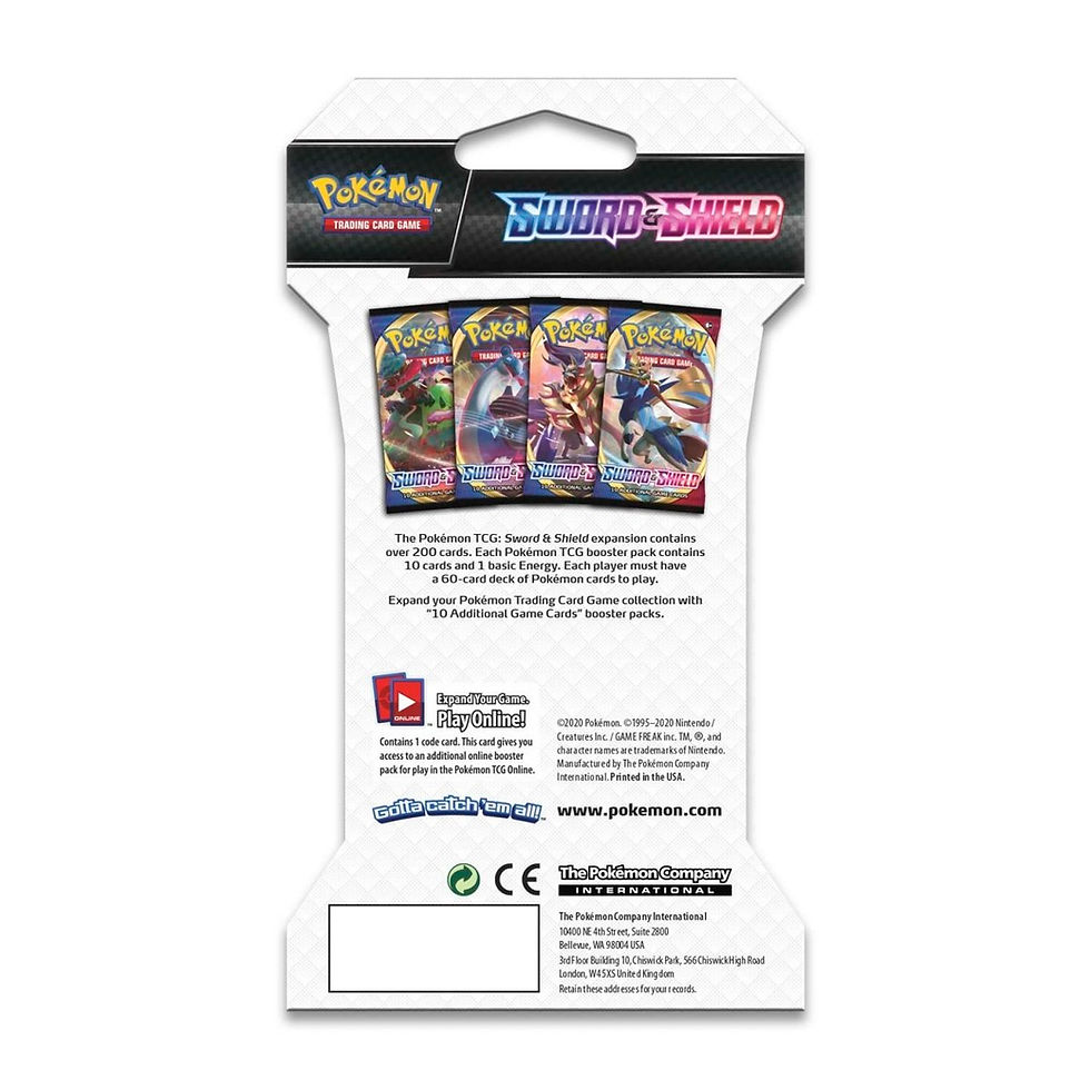 Thumbnail: Pokémon Sword Shield: Sleeved Booster Pack (x1)