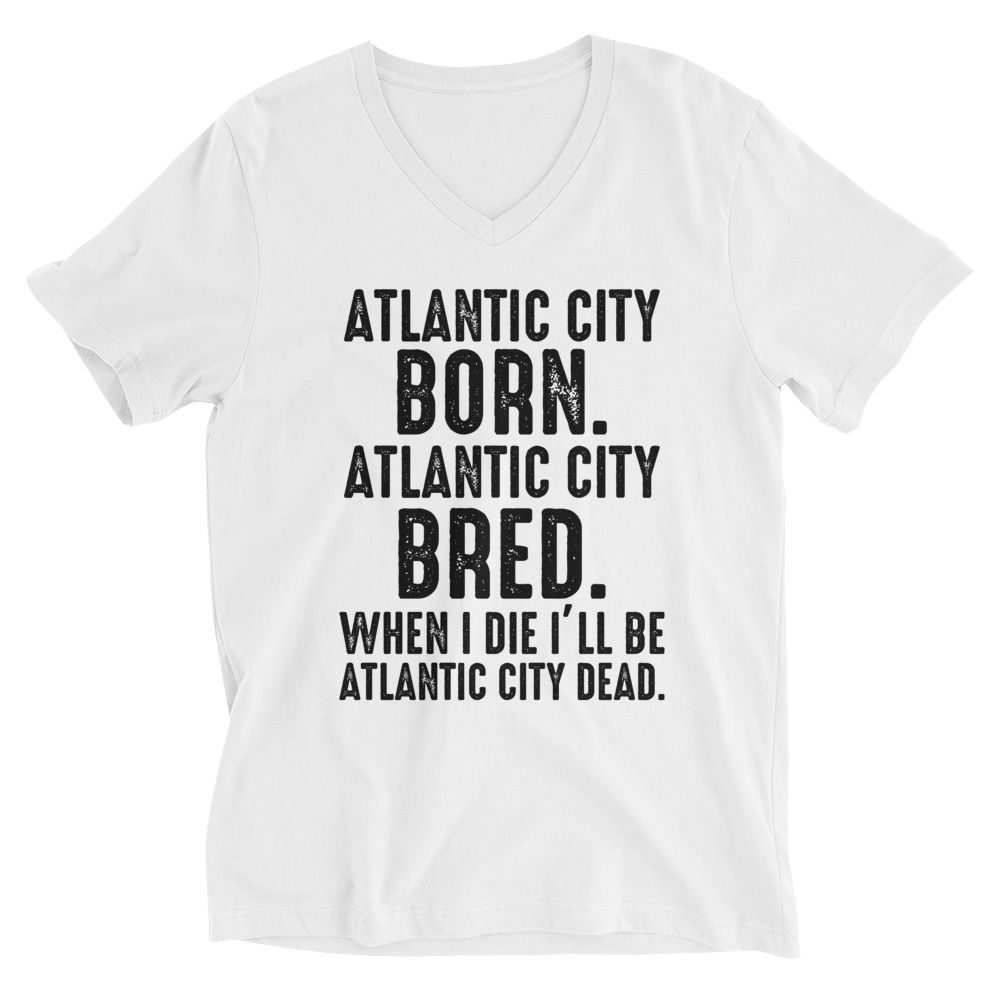Atlantic City Mayor Small Light Unisex Short Sleeve V-Neck T-Shirt