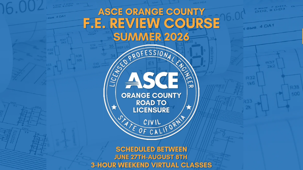 ASCE OC YMF: FE Review - Summer 2026 Course