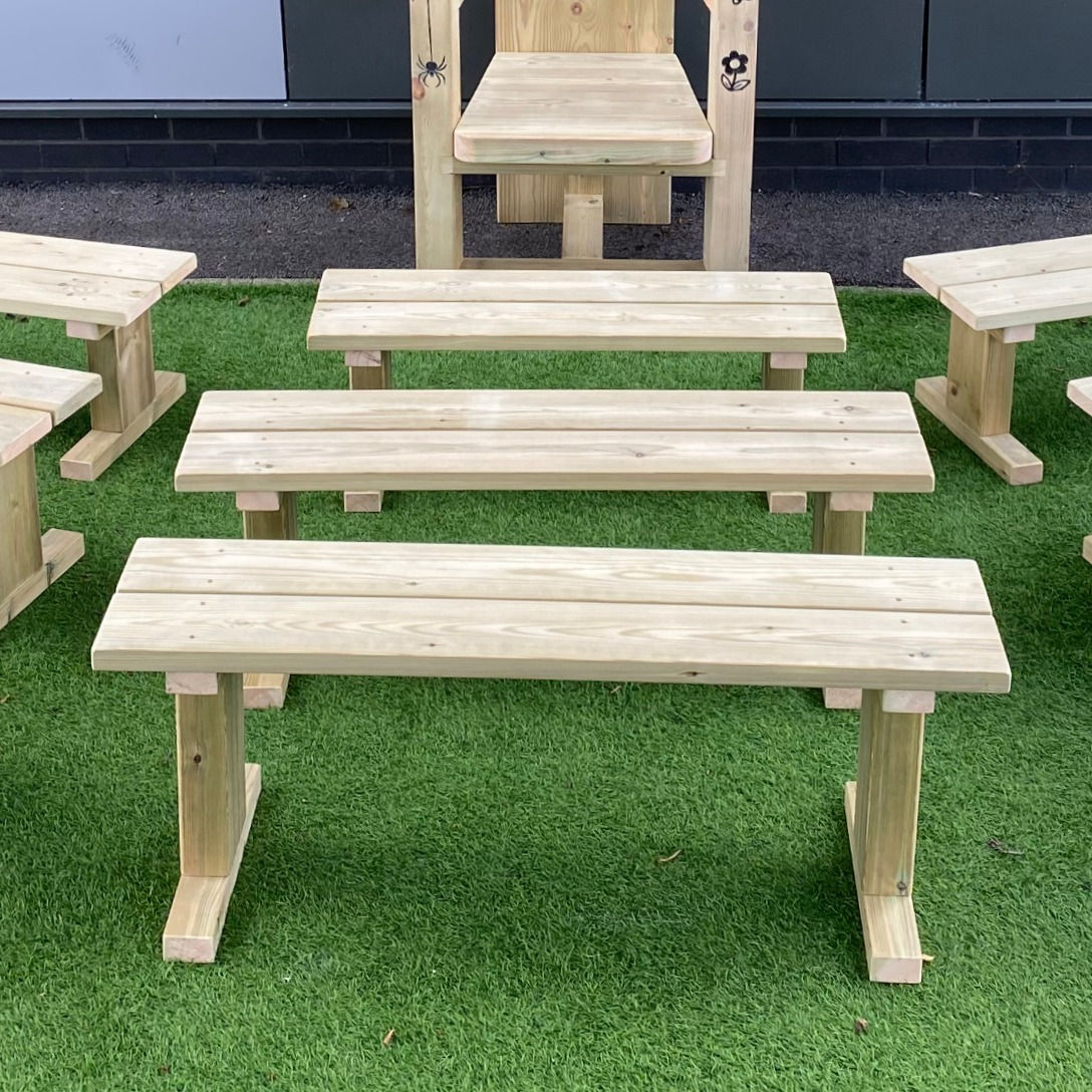 Freestanding bench (Set of 3)