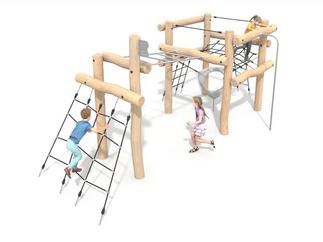 Robinia Log and Rope Climber