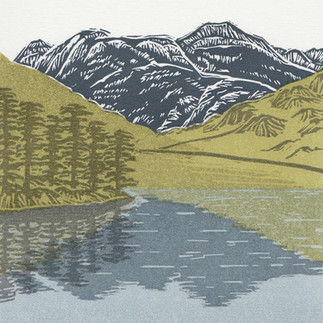 Lake District and Cumbria linocut prints