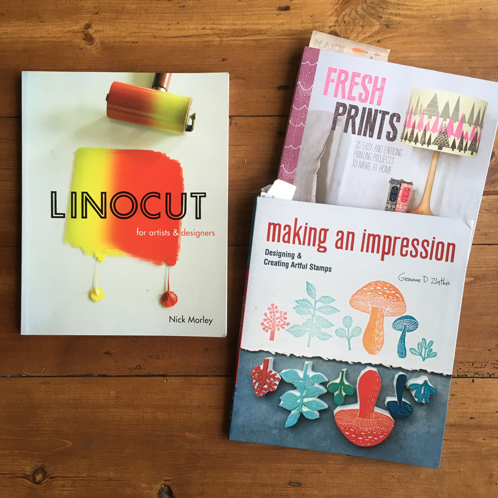 Printmaking and Linocut Print Books