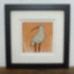 Curlew original linocut print