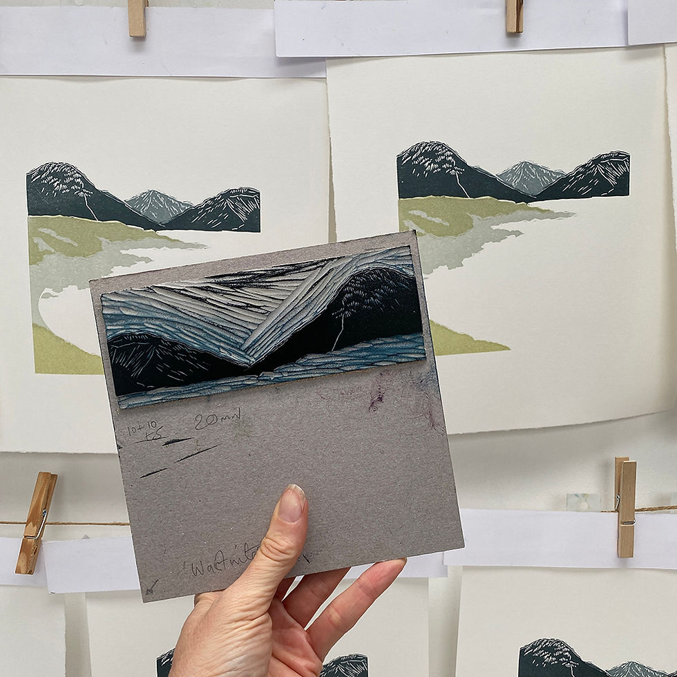 Thumbnail: Printing mountains Wastwater Lake District