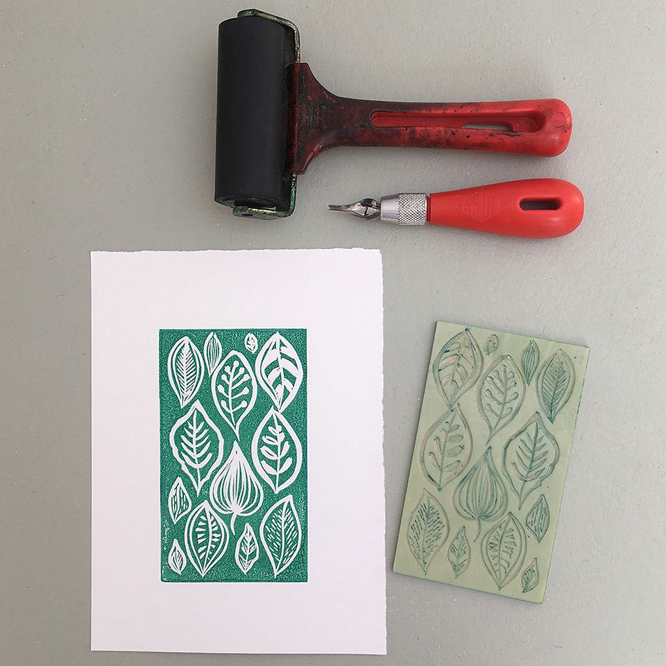 Online linocut printing courses UK