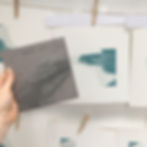 Thumbnail: Printing the sea with oil-based inks – Layered colour in Robin Hood’s Bay III linocut