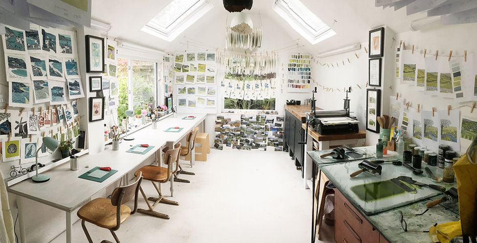 linocut print workshops north yorkshire