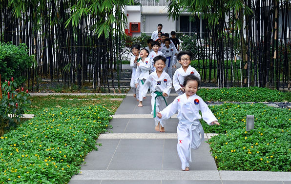 Students during Introduction to Taekwondo SEP Programme