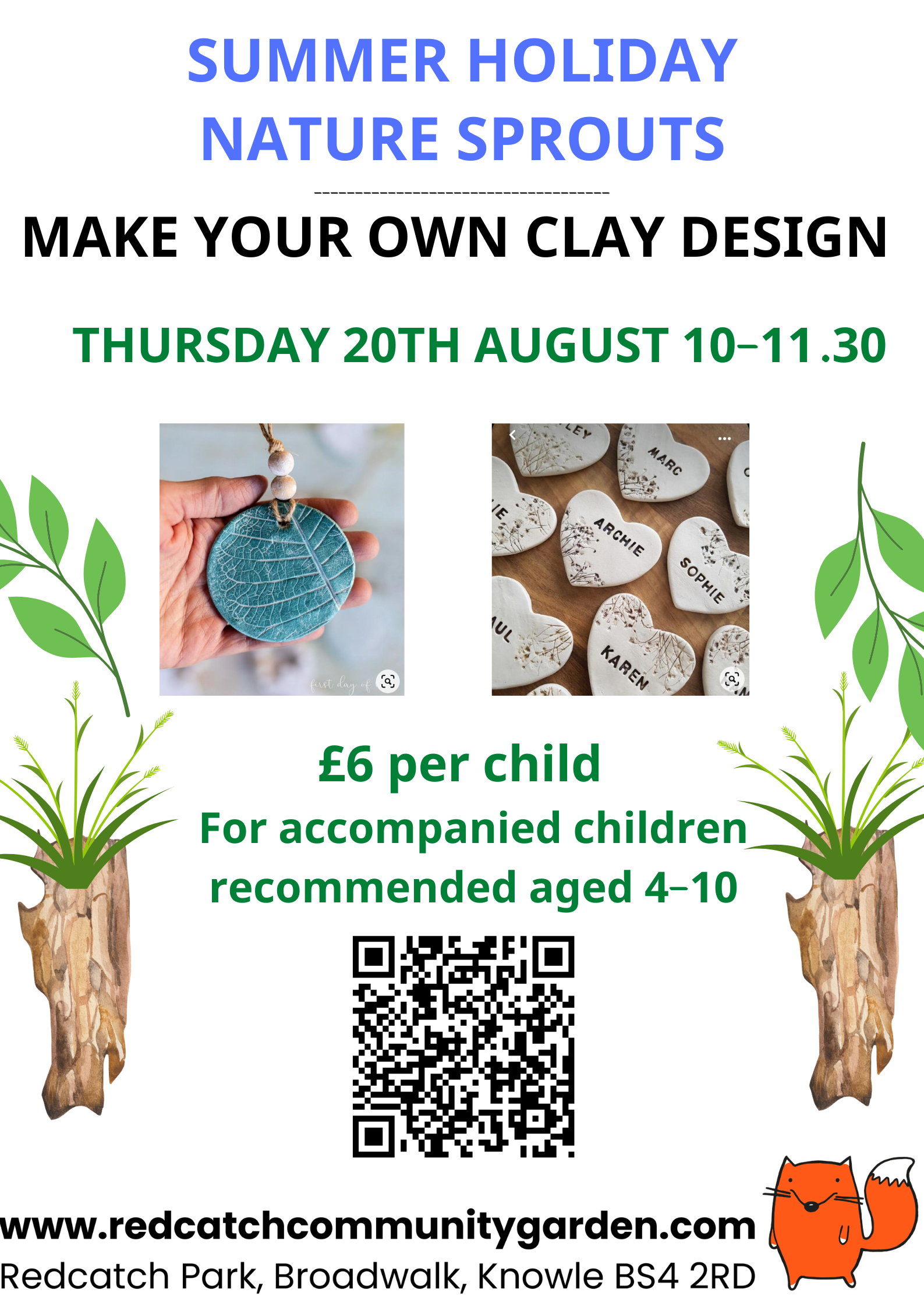 Nature Sprouts: Make Your Own Clay Design!