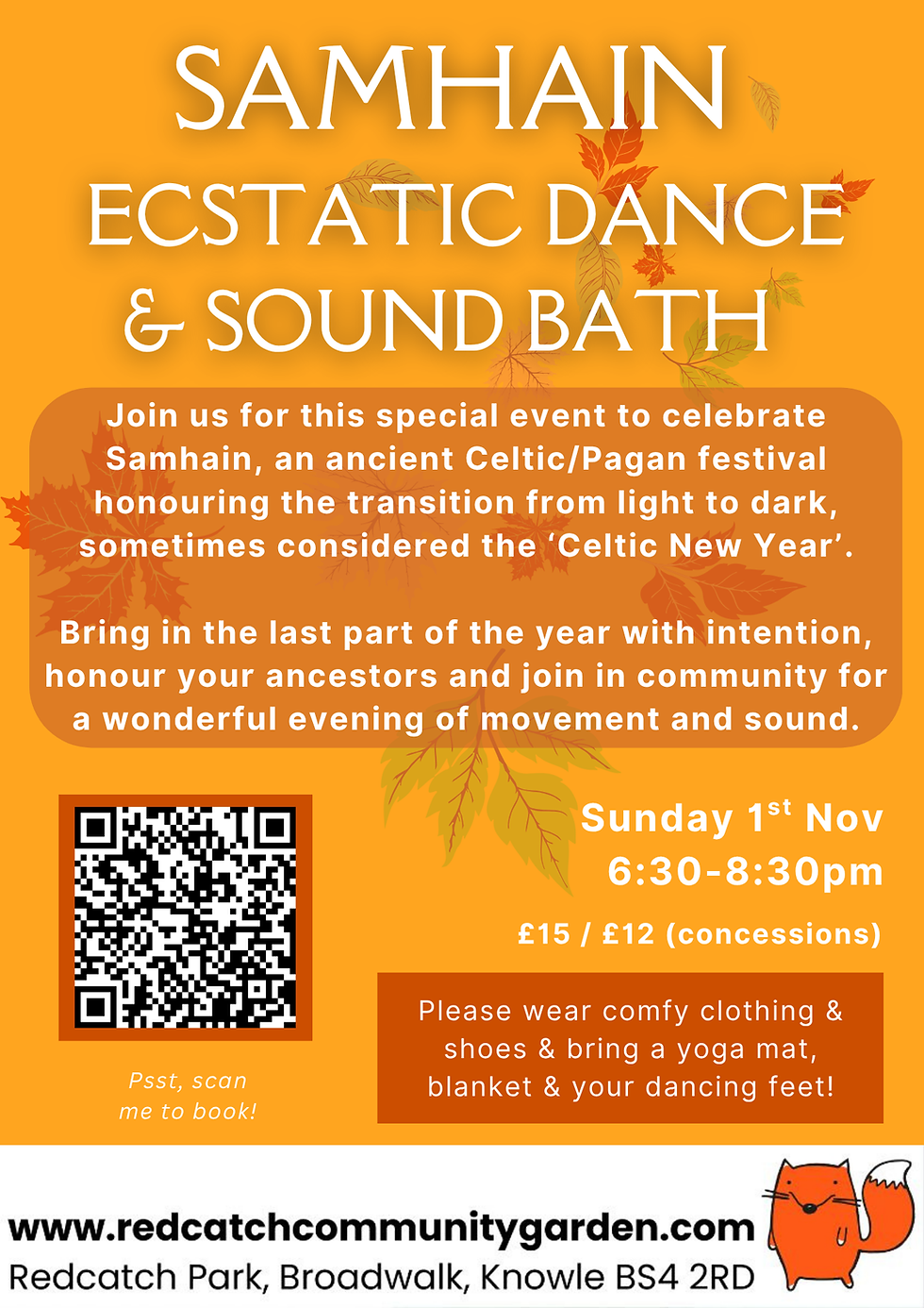 Samhain Ecstatic Dance & Sound Bath