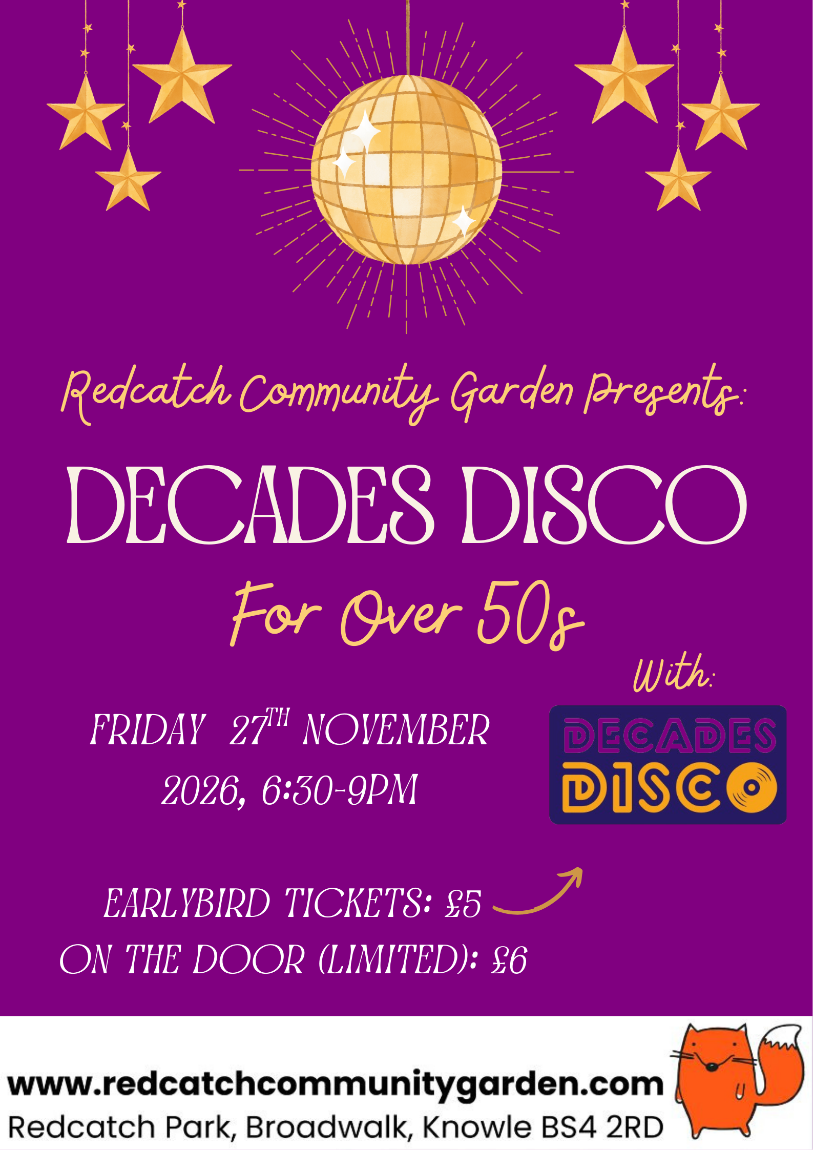 Decades Disco for Over 50s!