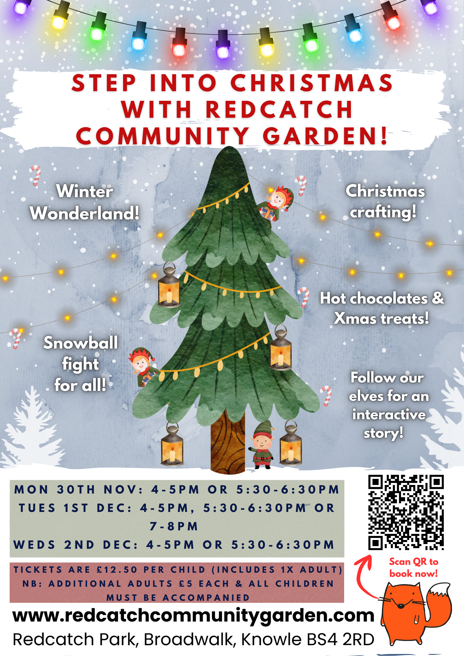 Step into Christmas with Redcatch Community Garden!