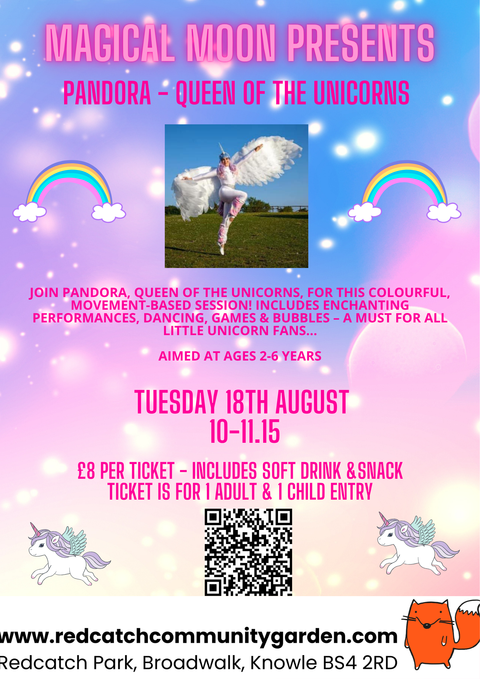 Pandora, Queen of the Unicorns, at the Garden!