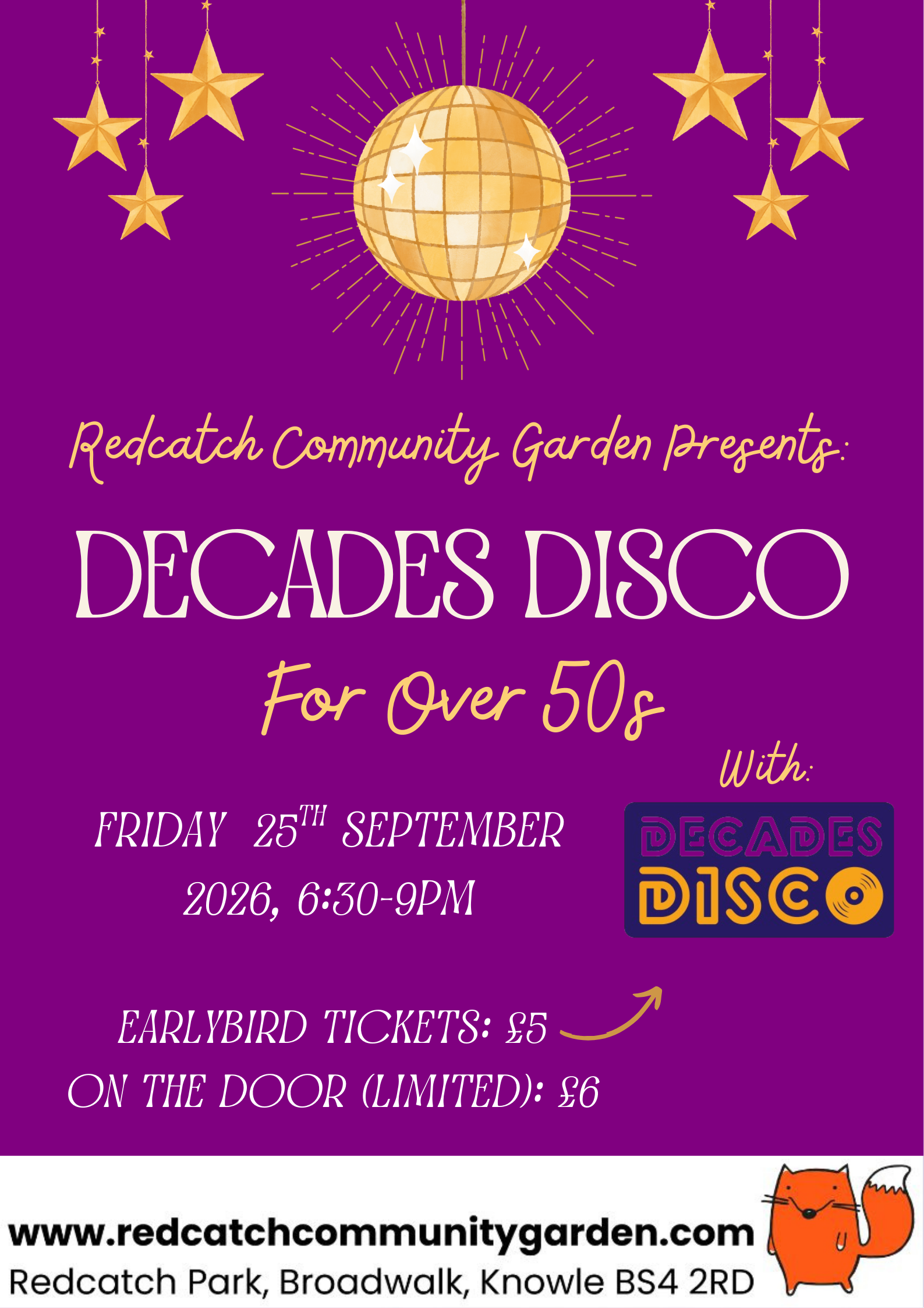Decades Disco for Over 50s!