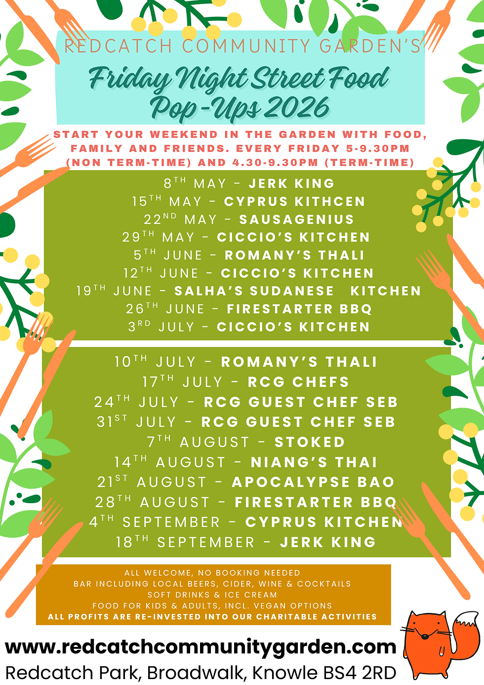 Friday Night Pop-Ups at the Garden