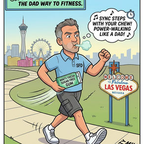 The Sugar Free Dad’s Secret to Power Walking: Chew Like You Mean It!