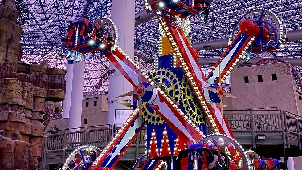 The thrills are indoors (and air-conditioned) at Adventuredome!