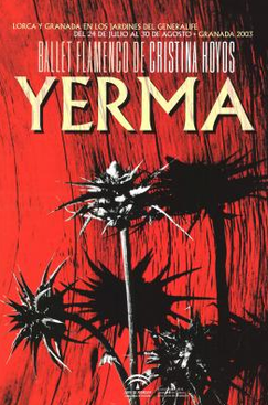 cartel flamenco lorca la alhambra 