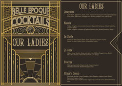 Great Gatsby Menu