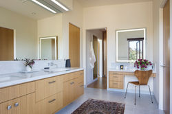 Modern style master bath.