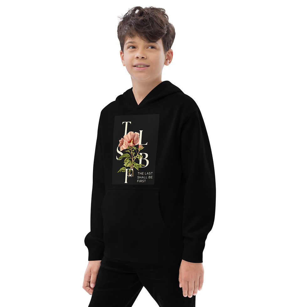 Thumbnail: The Last Shall Be First Kids fleece hoodie