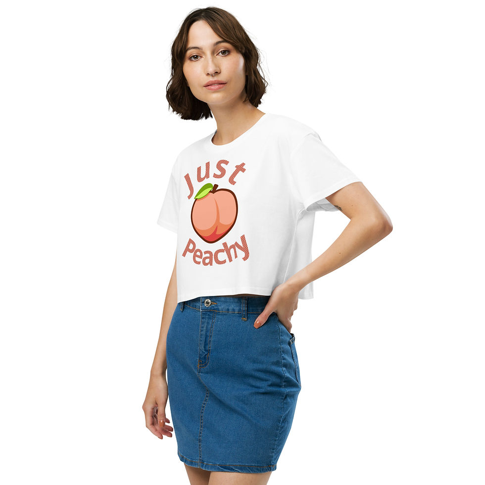 Thumbnail: Just Peachy Women’s crop top