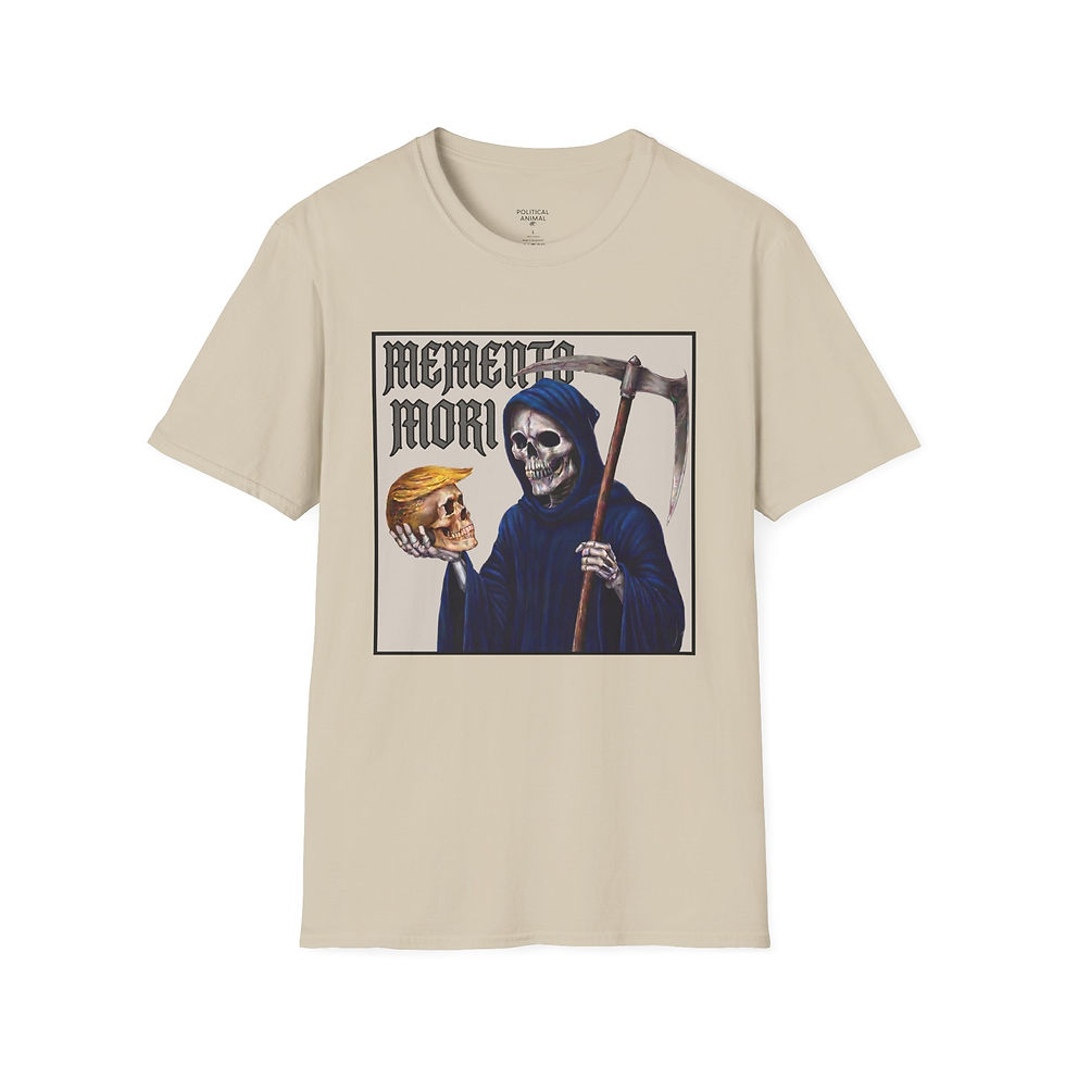 Thumbnail: DEATH COMES FOR US ALL - Unisex Softstyle T-Shirt