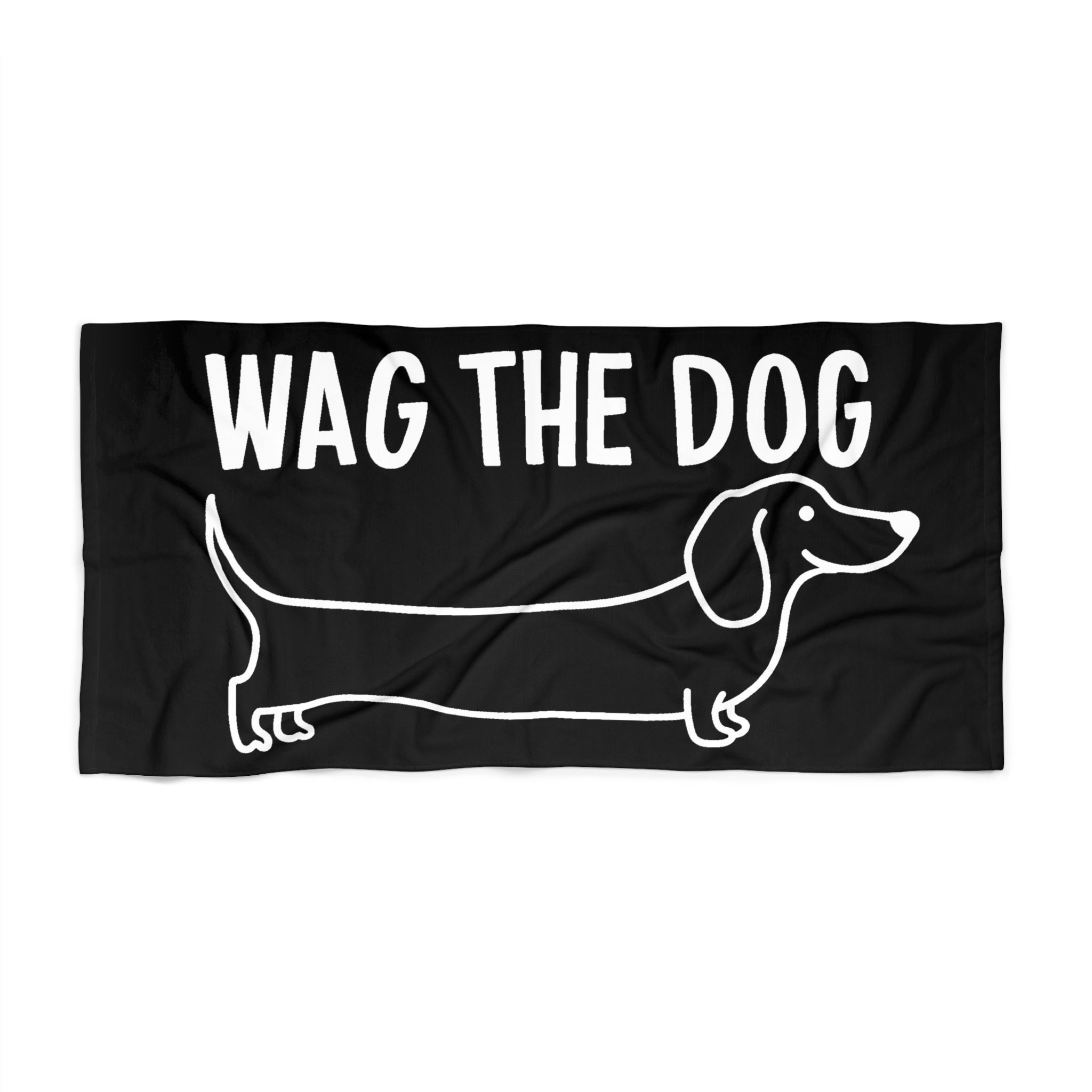 WAG THE DOG -Original - Beach Towel