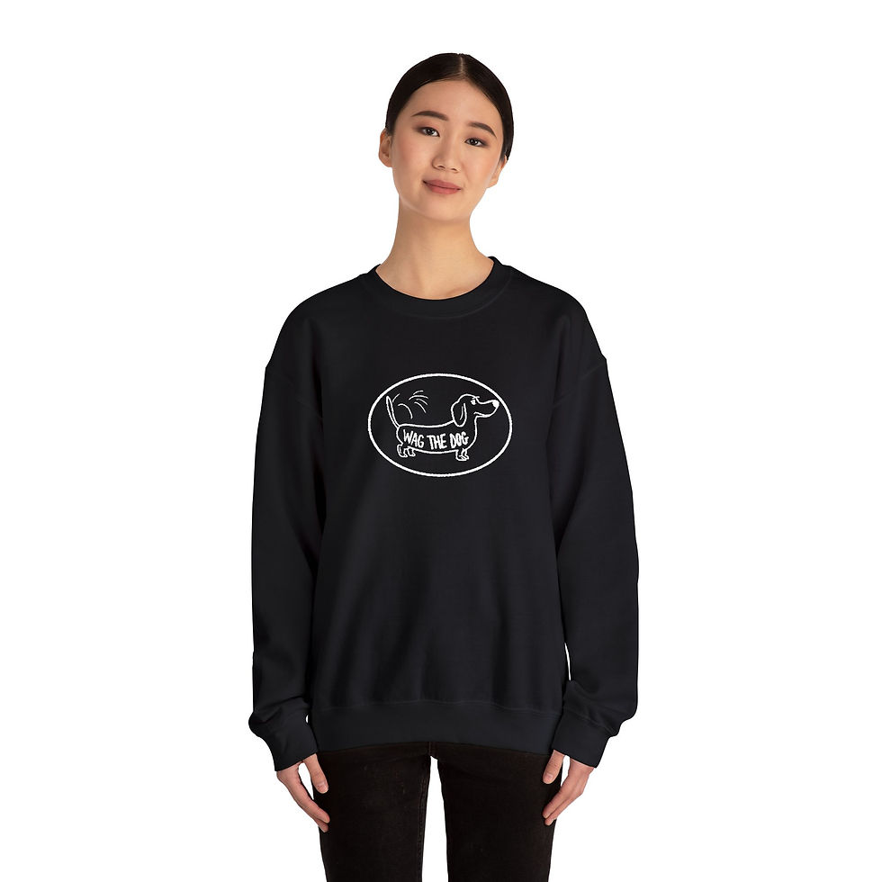 Thumbnail: WAG THE DOG - Comical Oval - Unisex Heavy Blend™  Sweatshirt ($47.96 - $59.07)