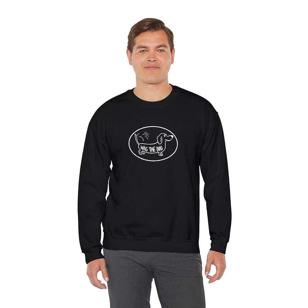 Thumbnail: WAG THE DOG - Comical Oval - Unisex Heavy Blend™  Sweatshirt ($47.96 - $59.07)