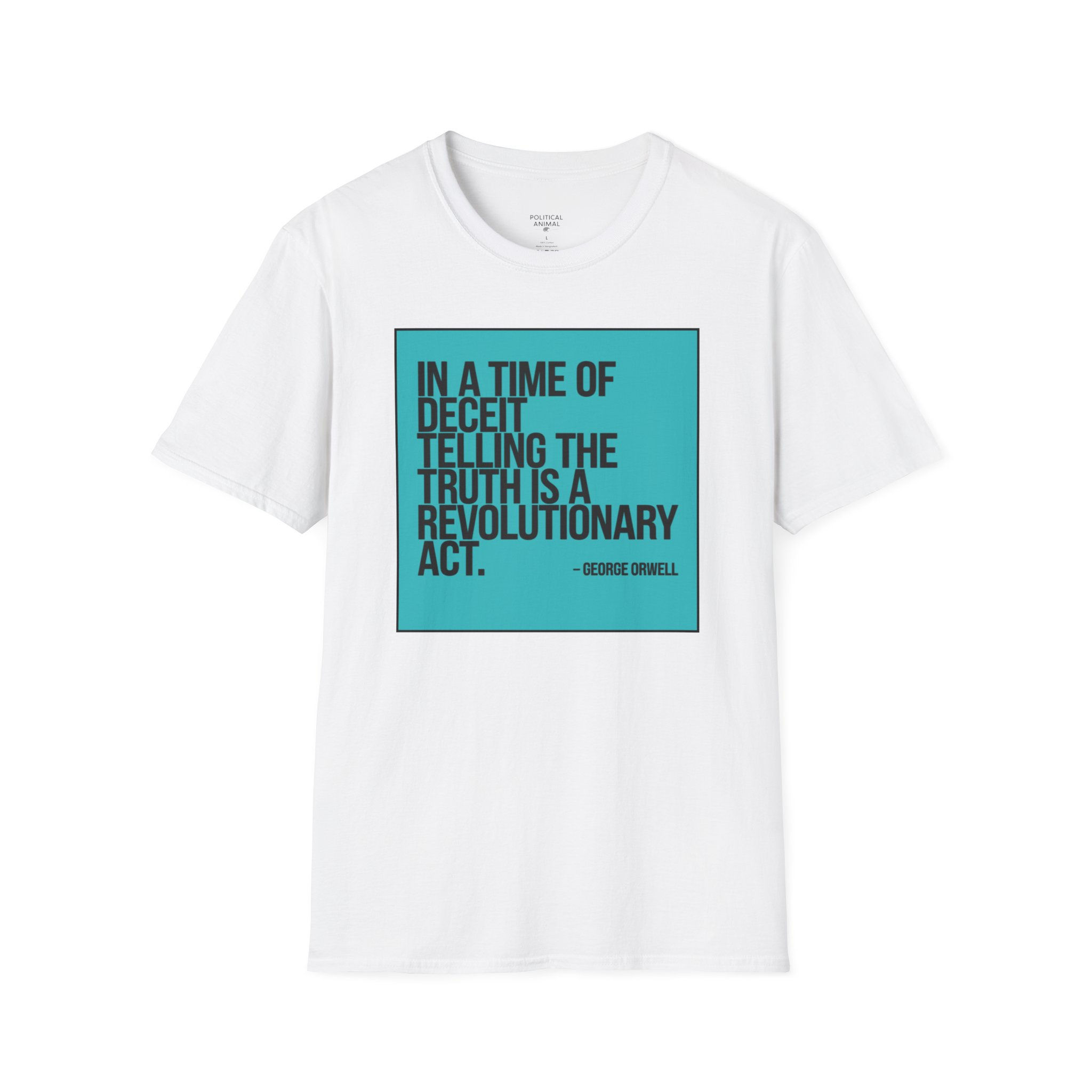 ORWELL TURQUOISE - Unisex Softstyle T-Shirt