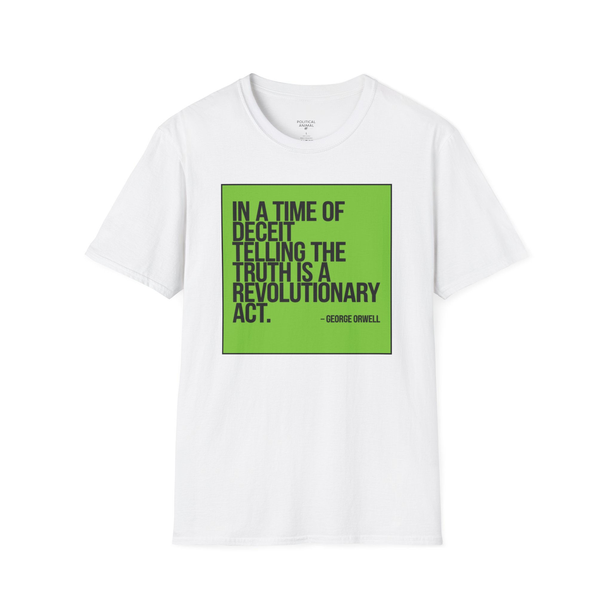 ORWELL LIME - Unisex Softstyle T-Shirt