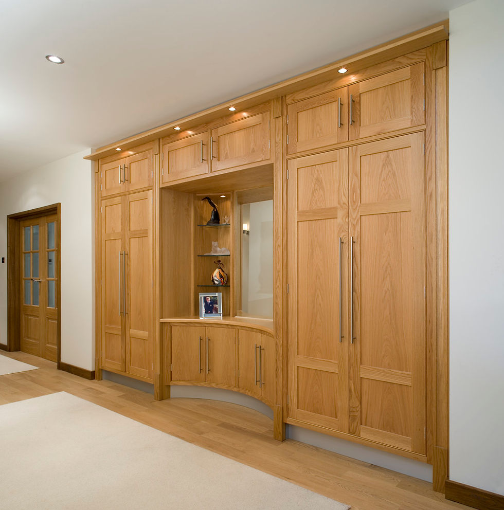 Bespoke curved living room dresser