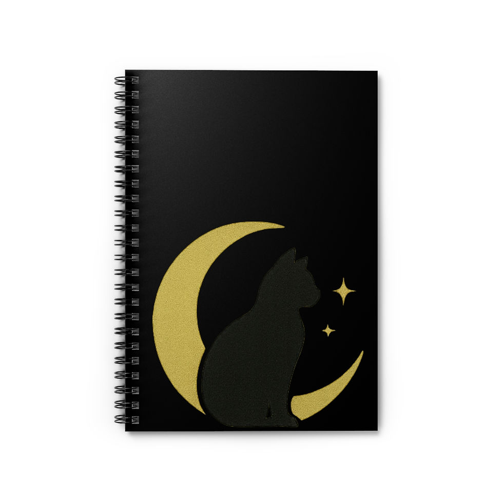 The Black Cat Collection Spiral Notebook - Ruled Line
