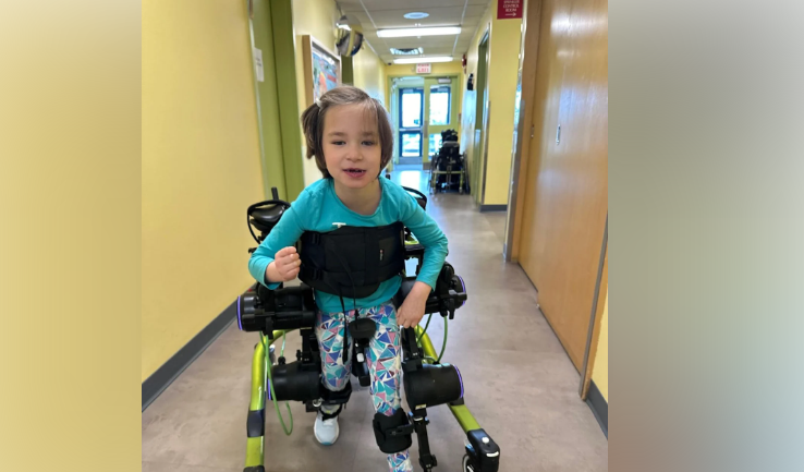 Robot helps children walk as part of pilot project at Calgary schools