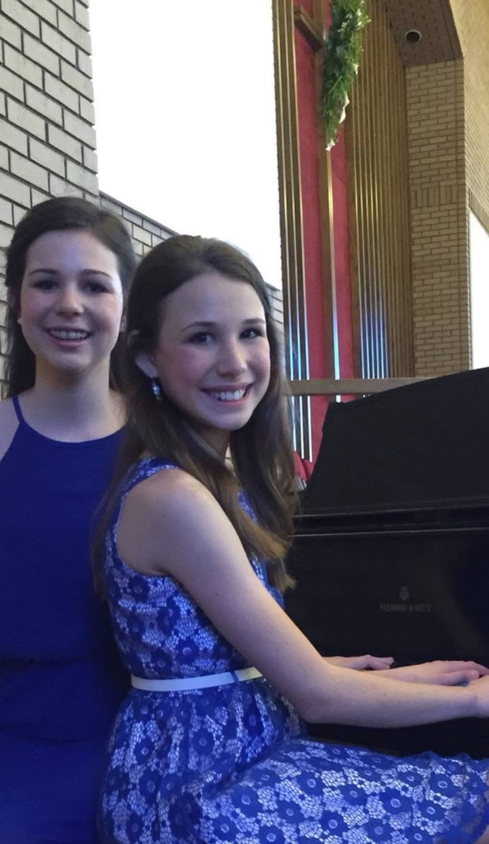 My sister and I always felt honored to sit at the church piano.