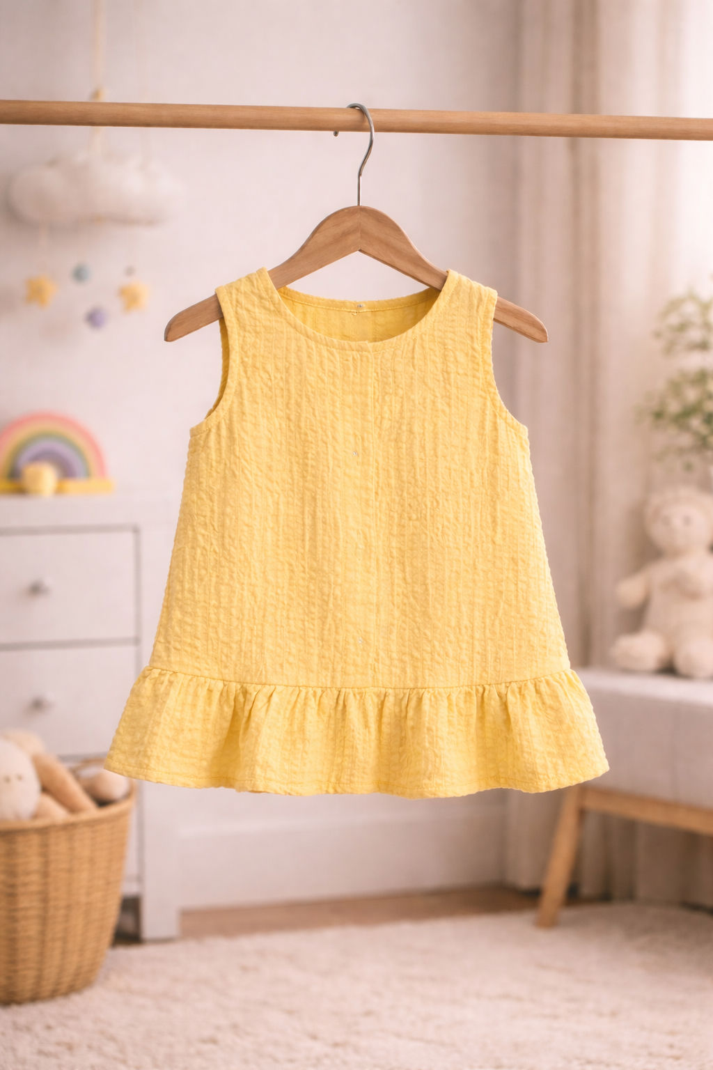 Seersucker Peplum Top (6-9M)