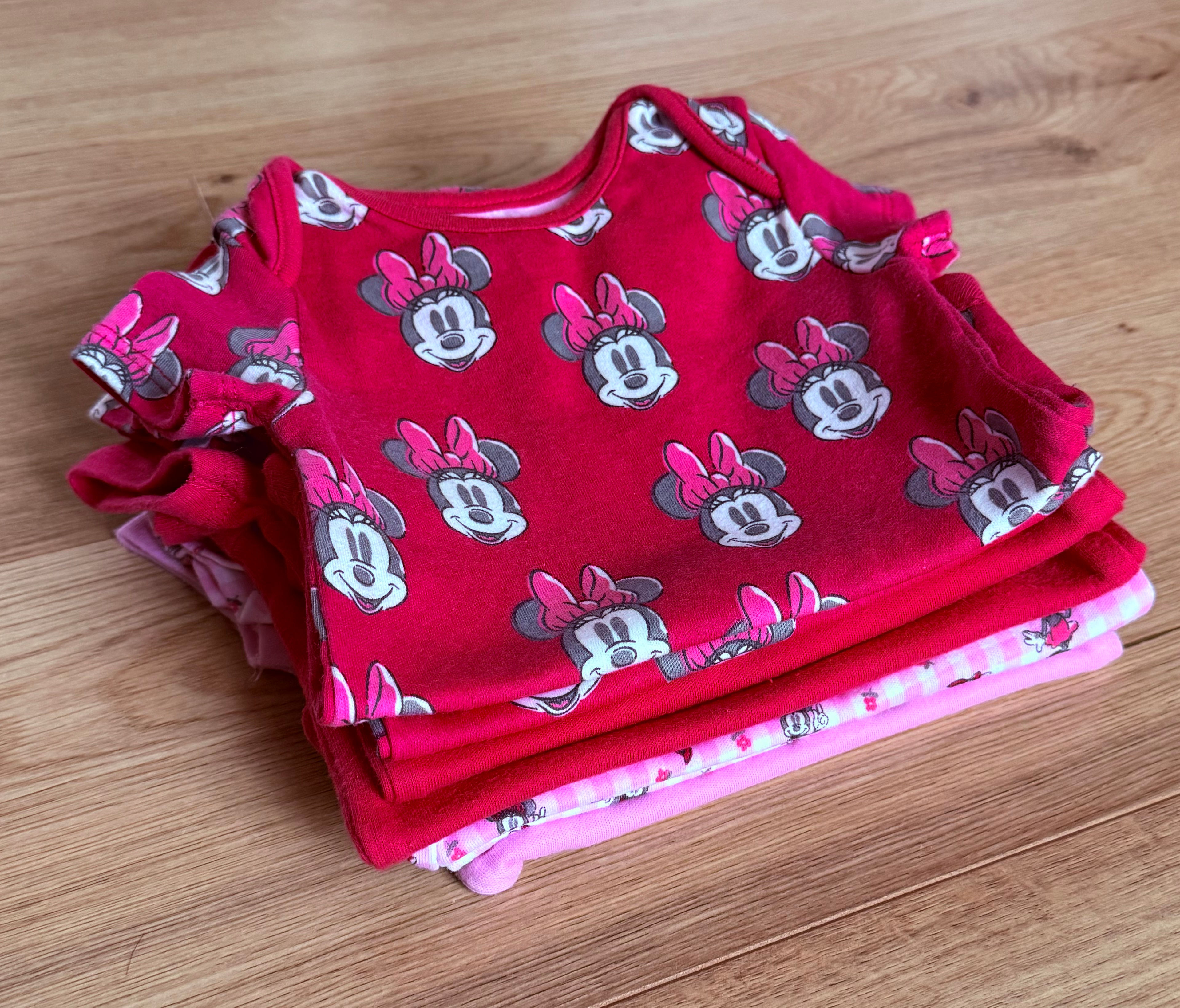 4-Pack Minnie Mouse Short-Sleeved Vests (6-9M)