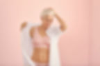 Model wearing a Mastectomy bra