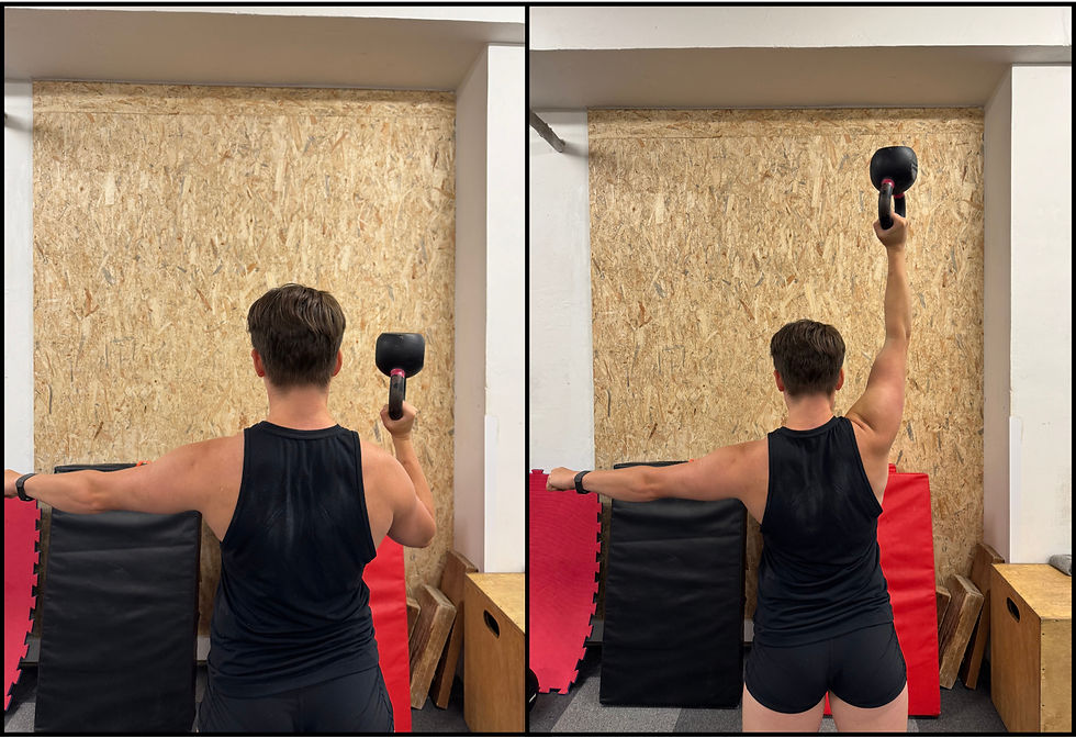 Kettlebell bottom up press