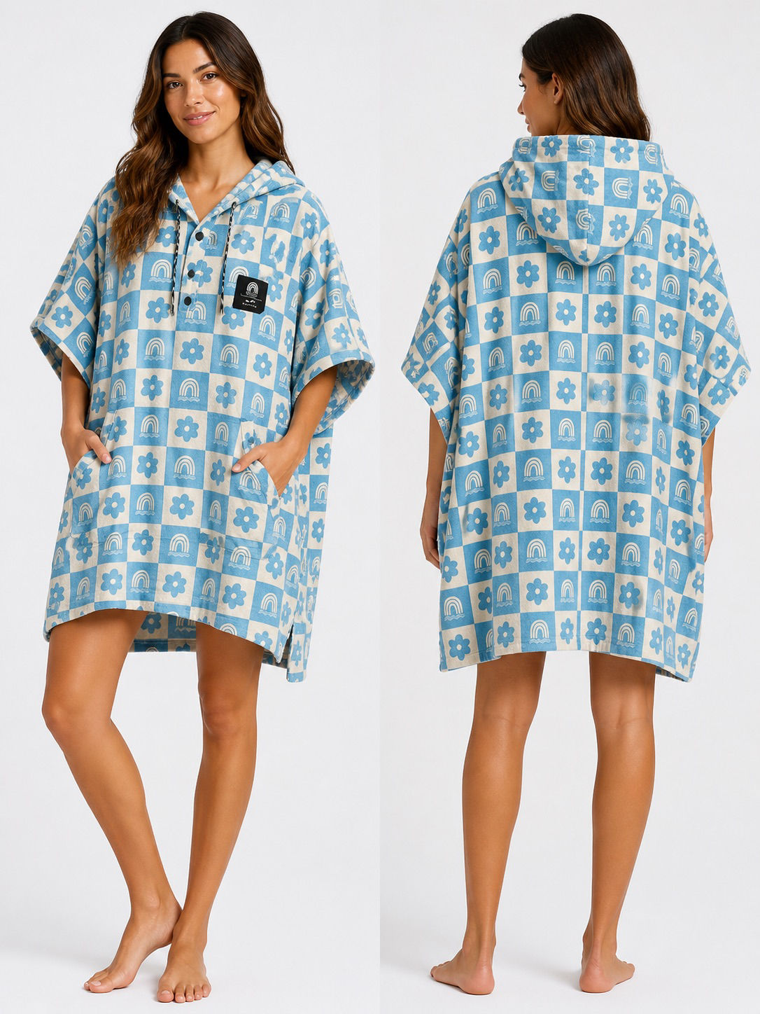 Slowtide x The Den Coastal Bloom Poncho