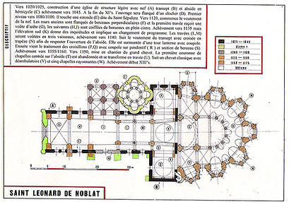 Collégiale Saint-Léonard-de-Noblat plan