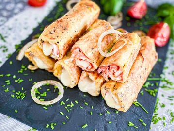 French Rolls mit Schinken und Käse