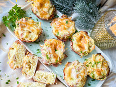 Spaghetti Flammkuchen Muffins