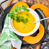 Kürbis-Kokos Suppe Vegan